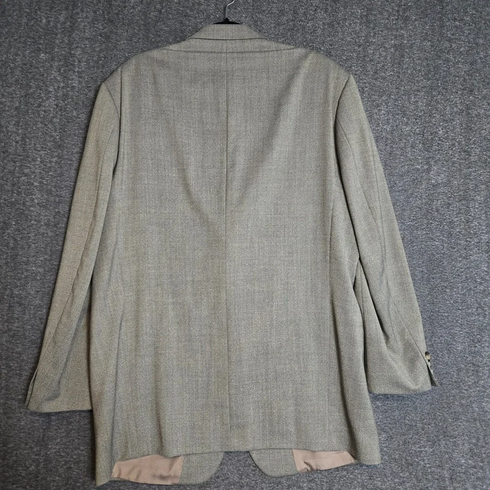 Hugo Boss Einstein Beta 42L Suit‎ 100% Virgin Wool Beige 3 Button Blazer Pants